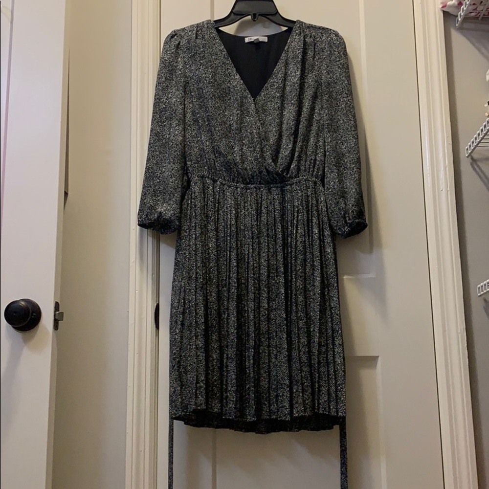 Black and White Patterned Dress